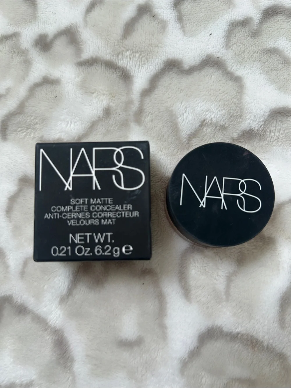 NARS Soft Matte Complete Concealer - Black Packaging with White Logo
